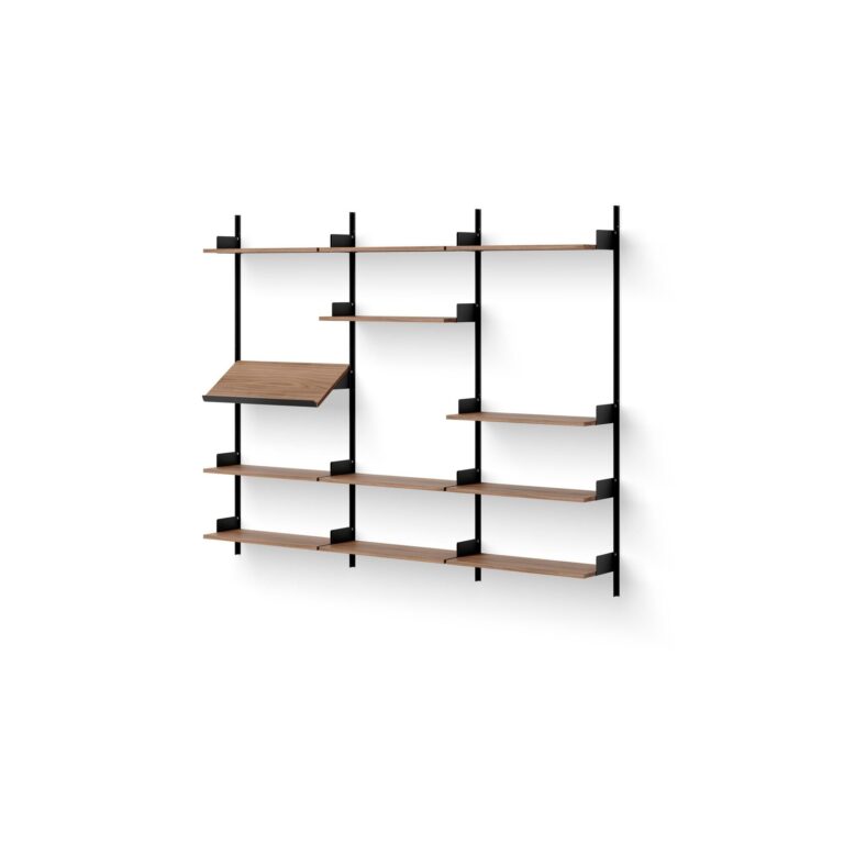 Display Reol 1900 Valnød/Sort