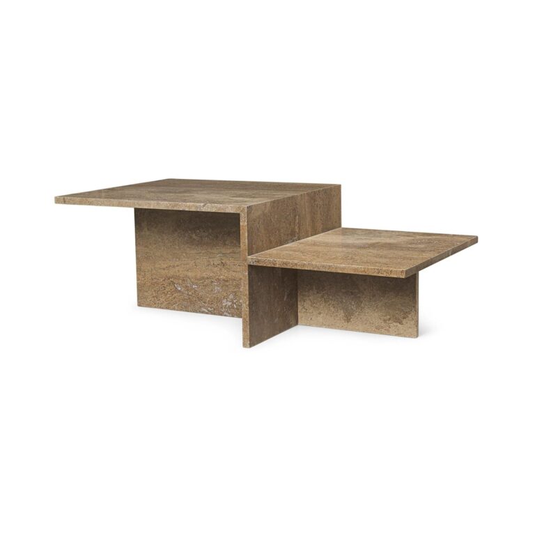 Distinct Sofabord Mørk Brun Travertine