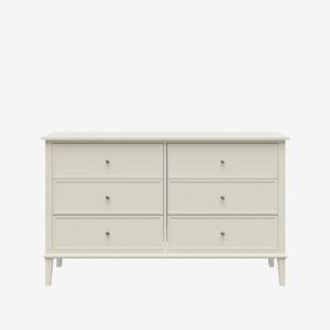 Dorel Home - Kommode med seks skuffer Franklin - Hvid - Kommoder - - Homeroom