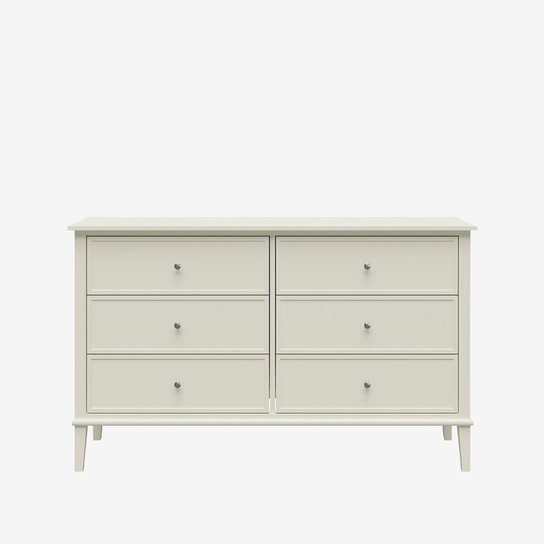 Dorel Home - Kommode med seks skuffer Franklin - Hvid - Kommoder - - Homeroom