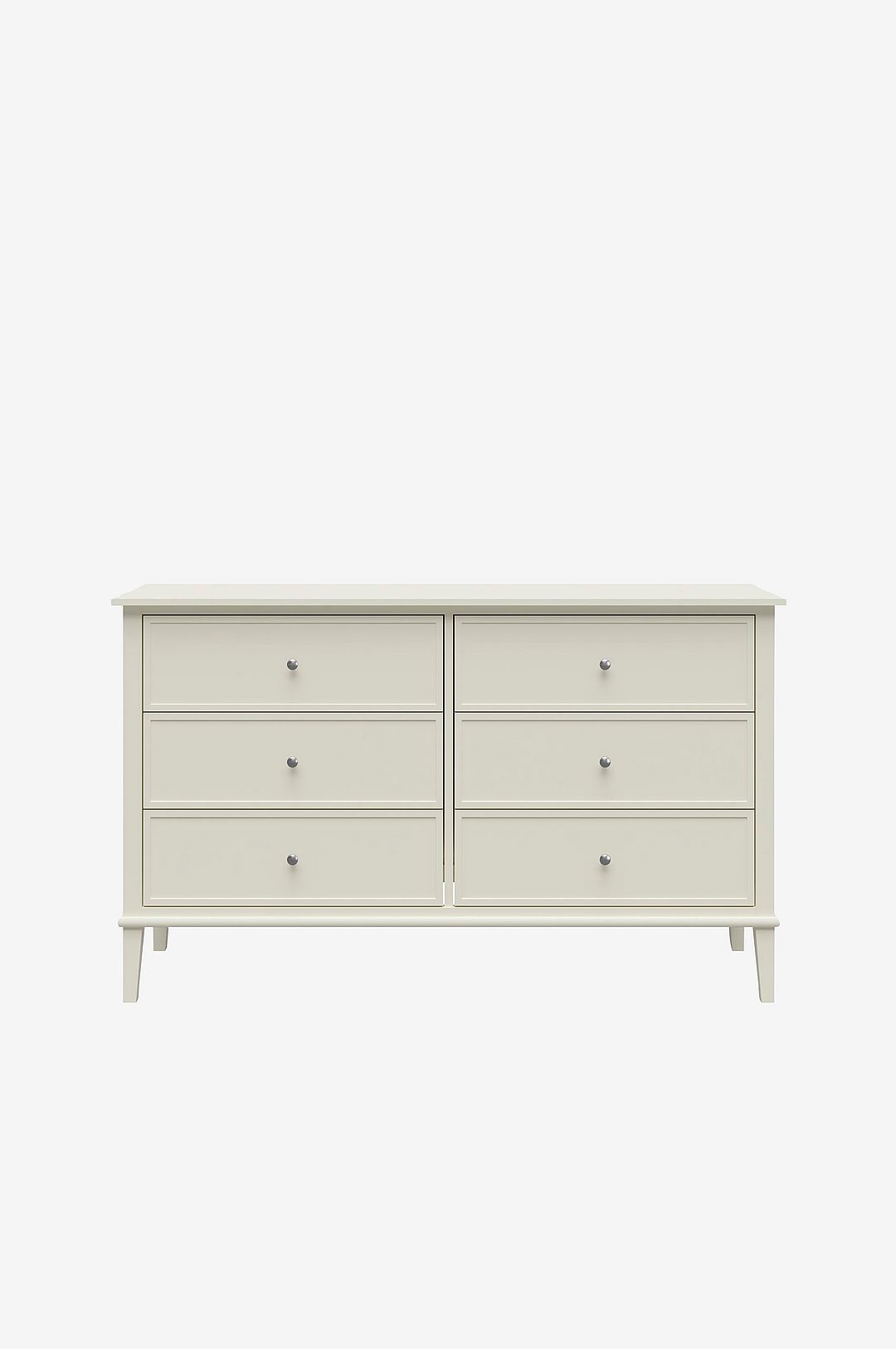 Dorel Home - Kommode med seks skuffer Franklin - Hvid - Kommoder - - Homeroom