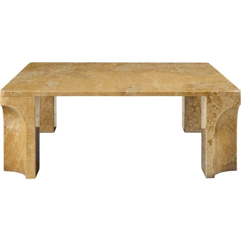 Doric Sofabord 80x80 cm Honey Amber