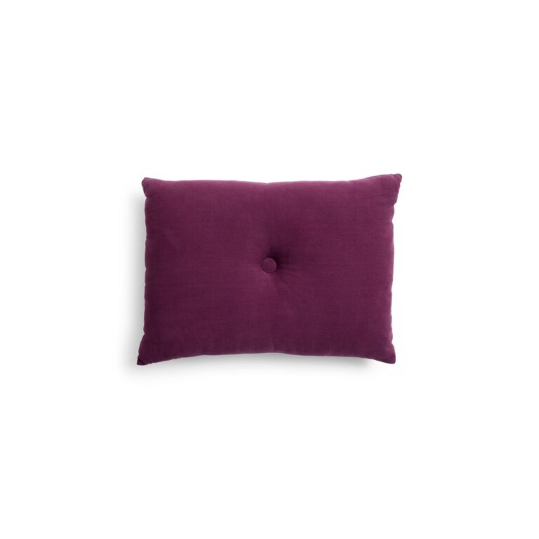 Dot Linen Pude 60x45 Burgundy