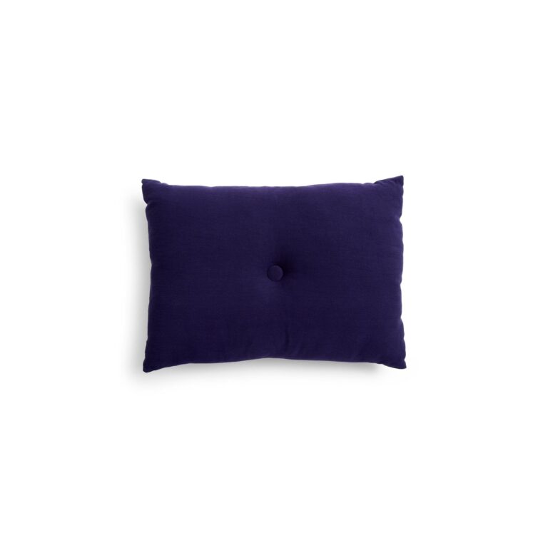 Dot Linen Pude 60x45 Mørkeblå
