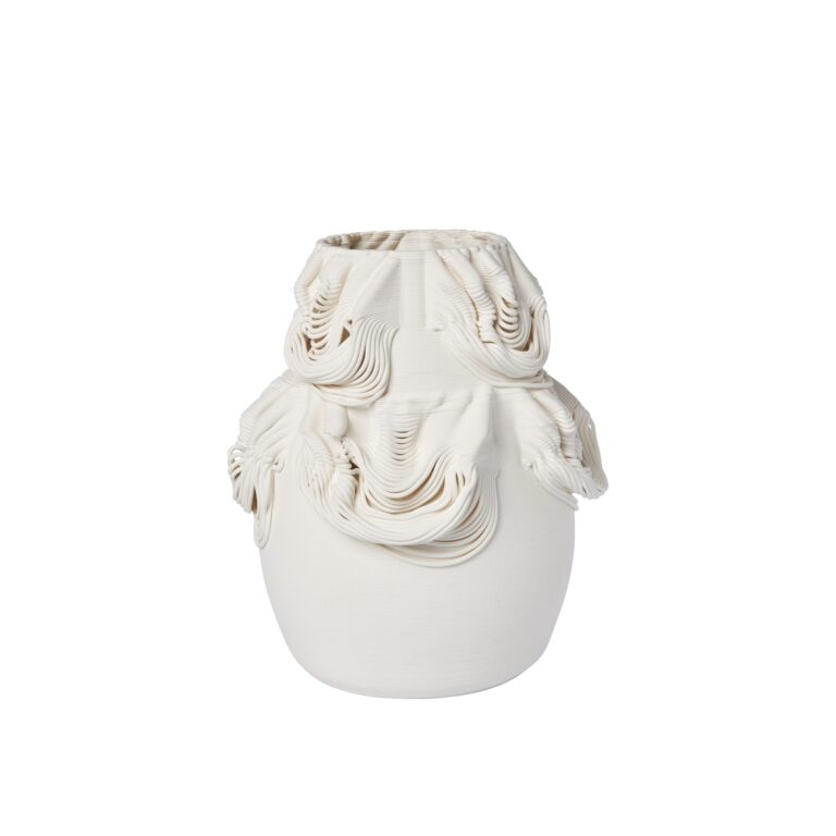 Drisca Vase H23 Off White