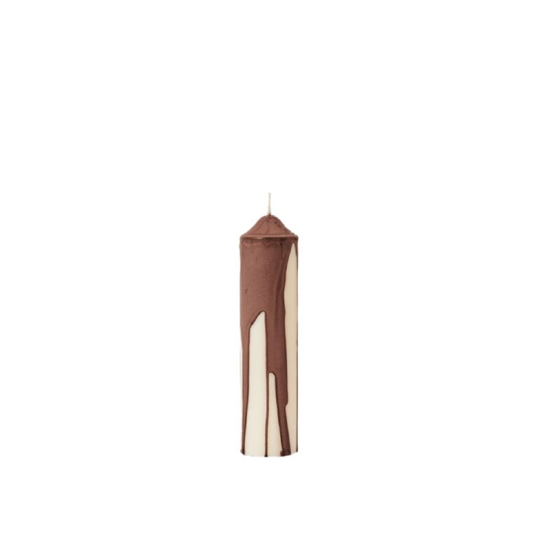 Dryp Pillar Stearinlys H20 Dark Chocolate