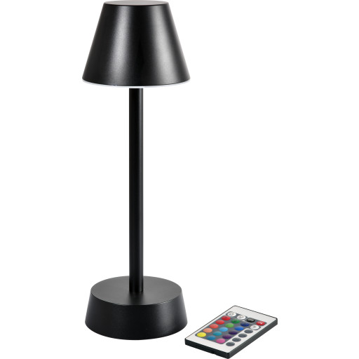 Duni Zelda genopladelig bordlampe, sort