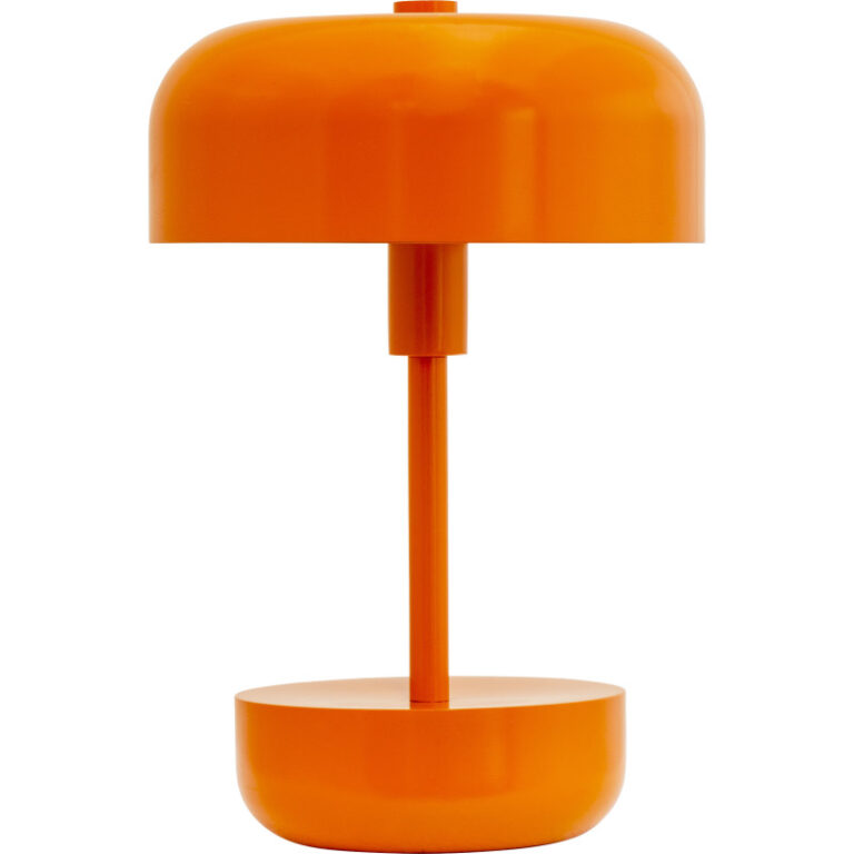 Dyberg Larsen Haipot genopladelig bordlampe, orange