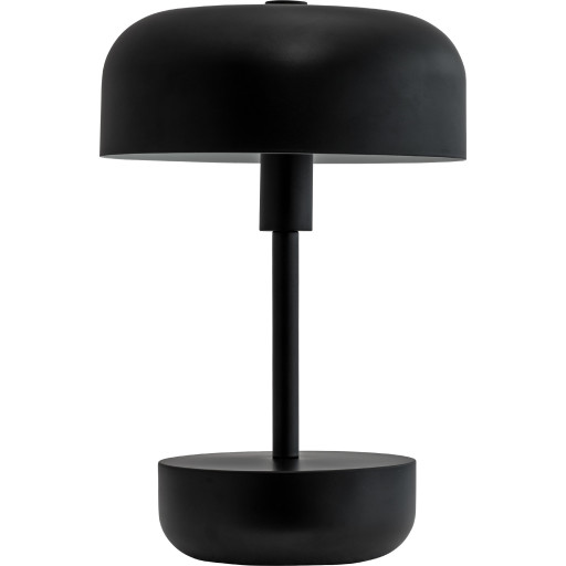 Dyberg Larsen Haipot genopladelig bordlampe, sort