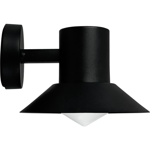 Dyberg Larsen Venice udendørs væglampe, sort