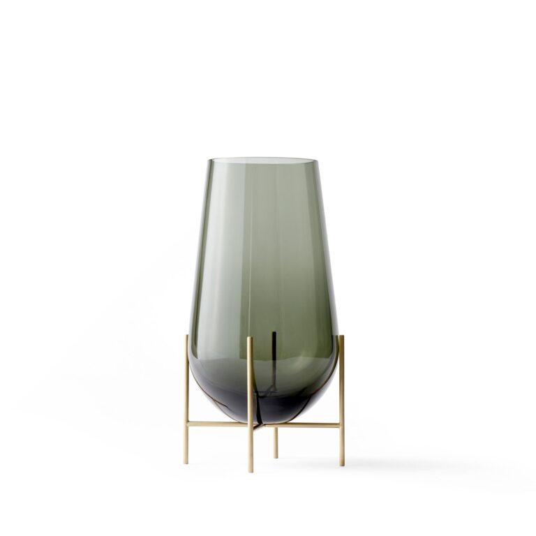 Echasse Vase Medium Brændt/ Børstet Messing