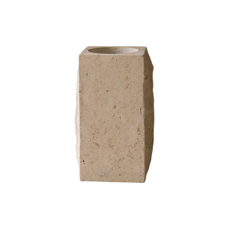 Edge Vase Large Limestone