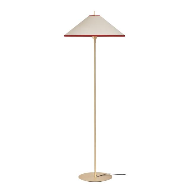 Edgeform Tafta Gulvlampe Ø52 Rød/Off-White