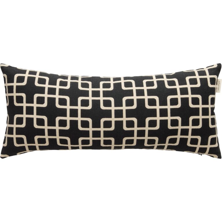 Elegance Pude 30x70 cm Sort/Hvid