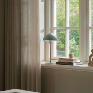 Ellen 20 bordlampe, støvet grøn