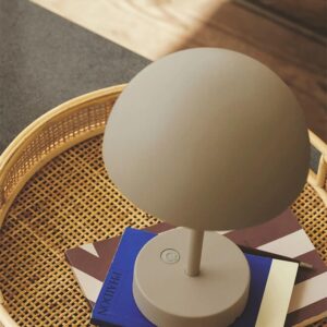 Ellen To-Go batterilampe / bordlampe, beige