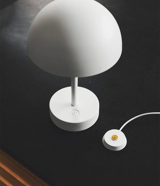 Ellen To-Go batterilampe / bordlampe, hvid