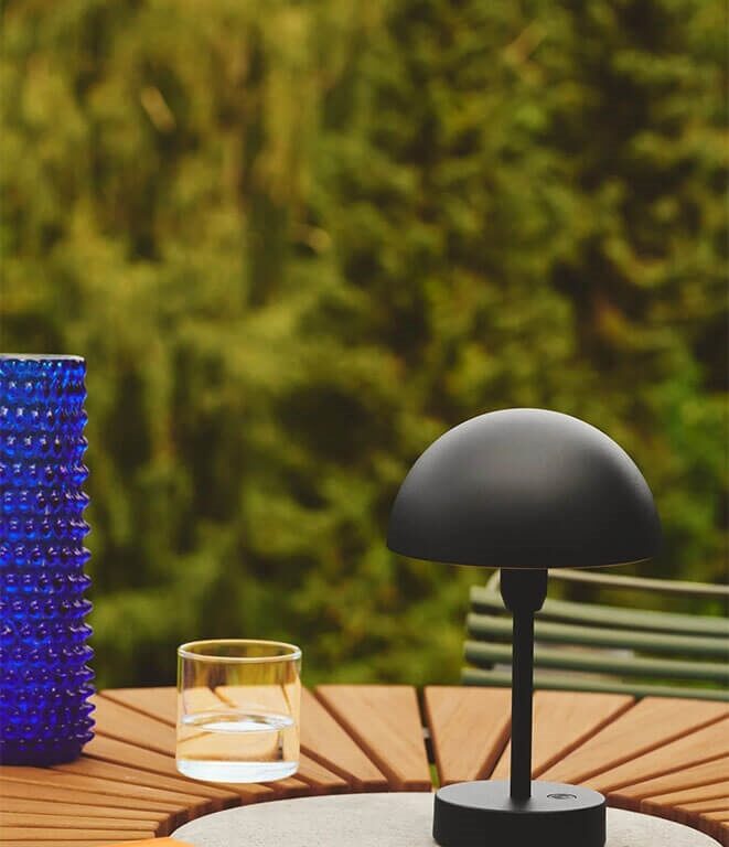 Ellen To-Go batterilampe / bordlampe, sort