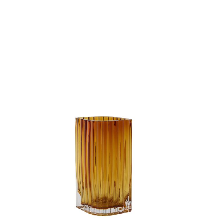 FOLIUM Vase 20 cm Amber