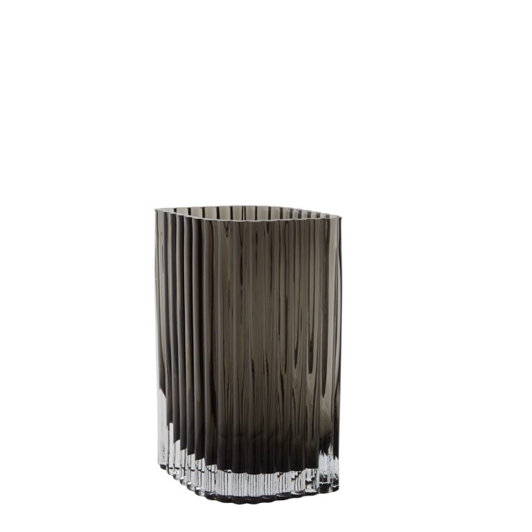 FOLIUM Vase 25 cm Sort