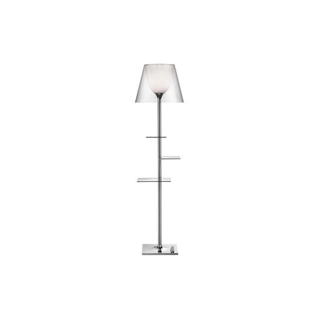 Flos Bibliotheque Gulvlampe Krom/Transparent