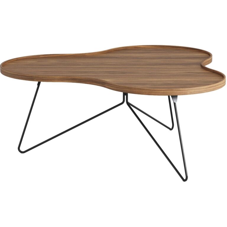 Flower Mono Sofabord 114x45 Sort/Valnød