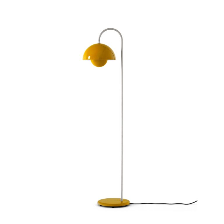 Flowerpot VP12 Gulvlampe Mustard