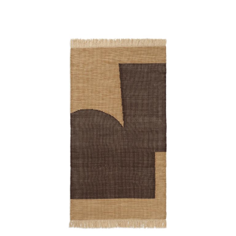 Forene Gulvtæppe 80x140 Tan/Chokolade