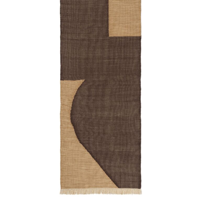 Forene Gulvtæppe 80x200 Tan/Chokolade