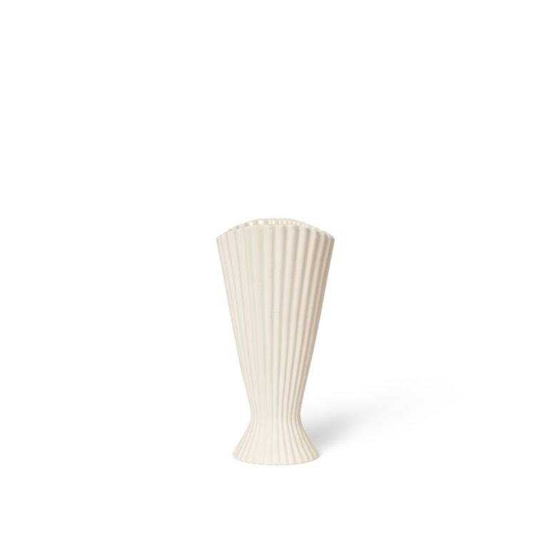 Fountain Vase 20 Off-White