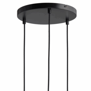 Frandsen baldakin til 3 pendler, mat sort