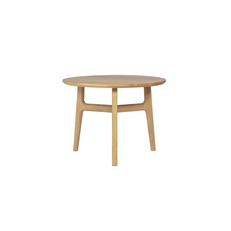 Freya Sofabord Massiv Olieret Eg Ø 60 x H 45 cm
