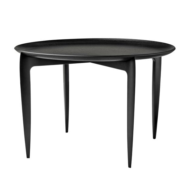 Fritz Hansen Tray Sofabord Sort Ø60