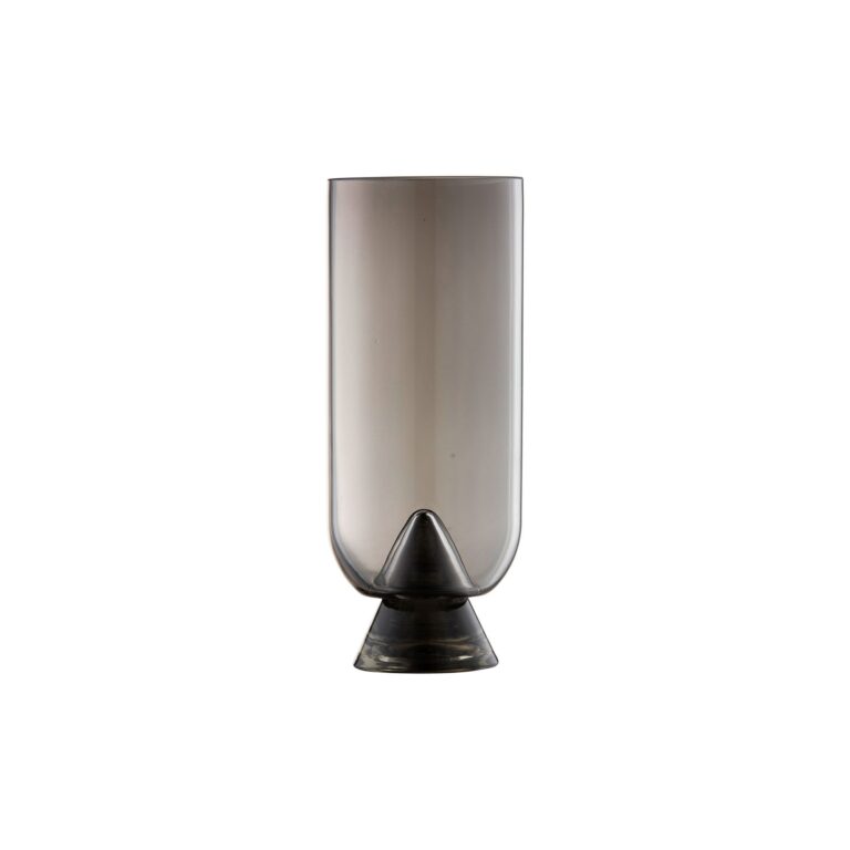 GLACIES Vase Sort H23,5 cm