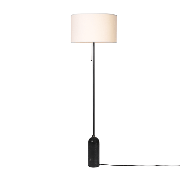 GUBI Gravity Gulvlampe Stor Sort/Hvid