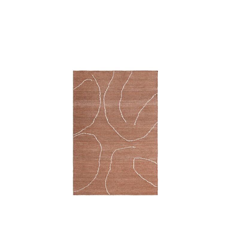 Gesso Gulvtæppe 140x200 Terracotta/Off White