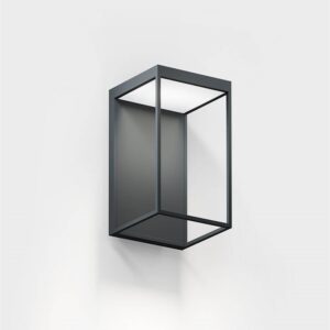 Gic base udendørs væglampe, antrasit