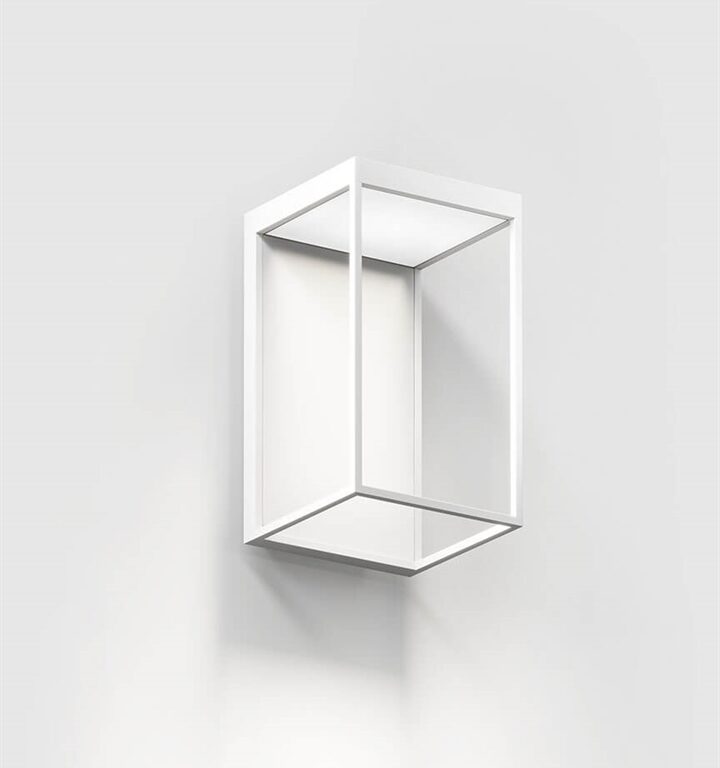 Gic base udendørs væglampe, pure white