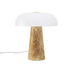 Glossy Mini Bordlampe Beige - Design For The People