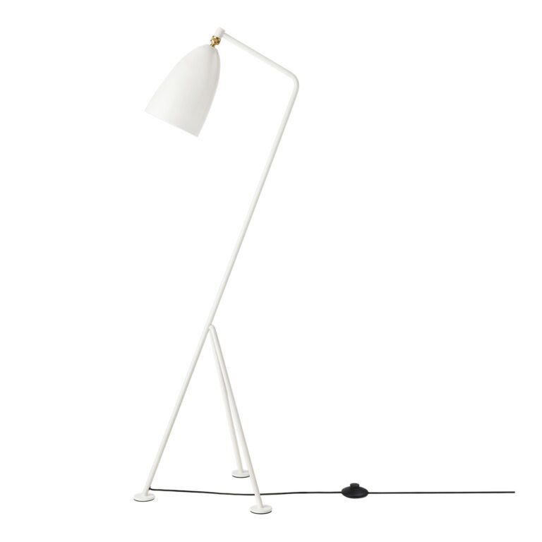 Grossman Collection Gräshoppa Gulvlampe Blank Alabaster Hvid