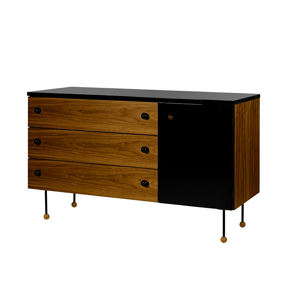 Gubi Grossman Kommode / - Kommoder Valnød Sort - 10003855