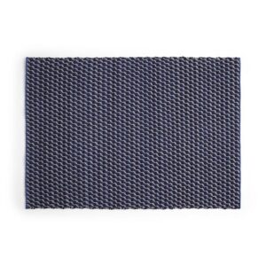 HAY Channel Gulvtæppe 140x200 Blå/Hvid