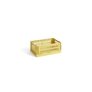 HAY Colour Crate Opbevaringskasse Lille Dusty Yellow