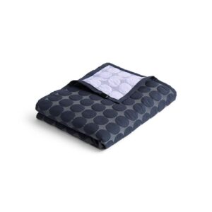 HAY Mega Dot Organic Sengetæppe 195x245 Midnight Blue