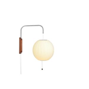 HAY Nelson Ball Væglampe Lille Off-White med Ledning