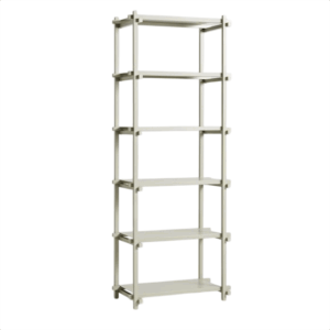 HAY Woody Shelving 2.0 Reol Høj Smokey Grey/Stål