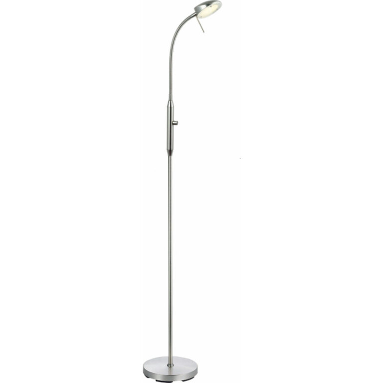 Halo Design Vegas gulvlampe, børstet stål