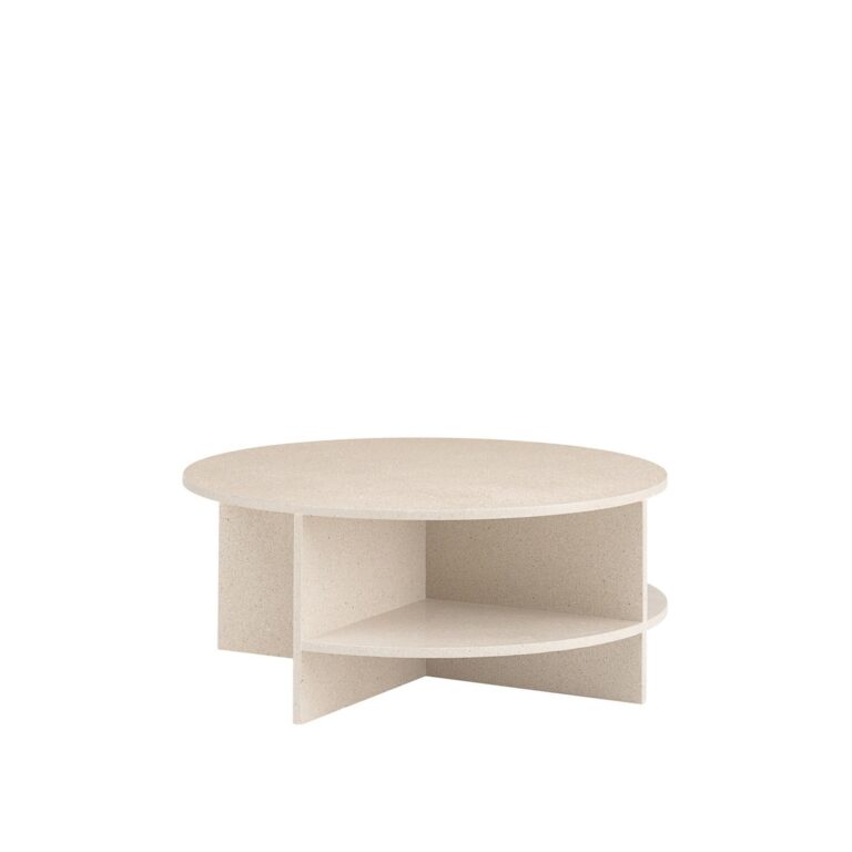 Halves Sofabord Light Taupe/Terrazzo
