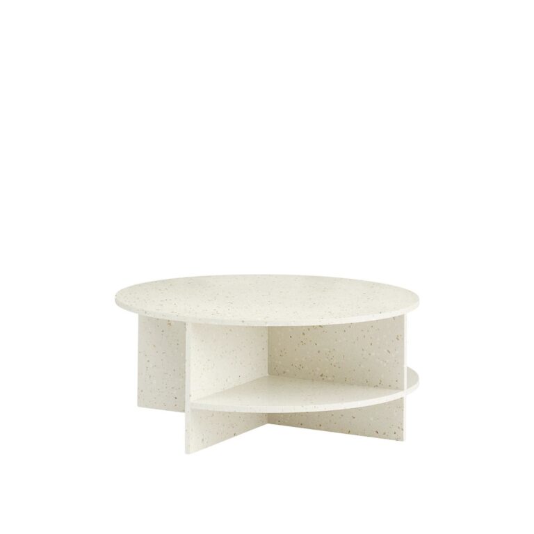 Halves Sofabord Off-White/Terrazzo