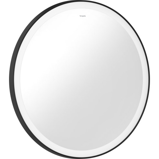Hansgrohe Xarita Lite S spejl med lys, Ø70 cm, sort